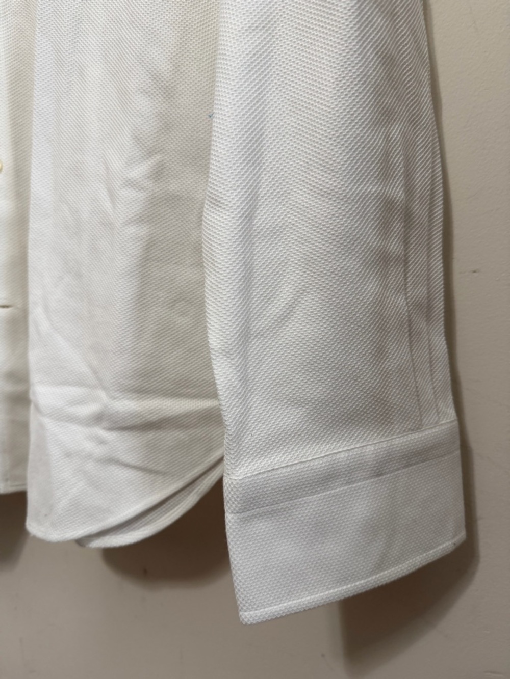 Loro Piana white textured long-sleeve button-up shirt Men’s Size X-Large - Picture 5 of 16